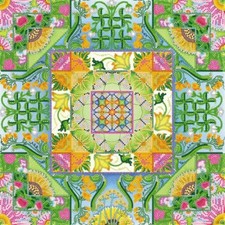 Bead Embroidery Kit August Flowers Bead stitching Beadwork DIY Abris Art