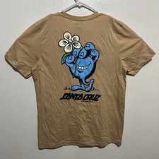 Santa Cruz Skateboards “Stroll” Double-Sided T-Shirt Size Large (Sandstone)