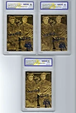 1997 Bleachers 23 Kt Gold Babe Ruth / Lou Gehrig WCG Gem Mint 10 (JBC454)