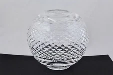 WATERFORD CRYSTAL 6" GLANDORE ROUND ROSE BOWL - MINT