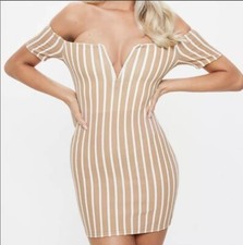 V Bar Stripe Dress