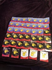  40 New 25th anniversary Pokemon Packs Mcdonald  s Pikachu Happy Meal Boxes Rare