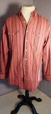 WRANGLER Mens 17x34 Xlong Tail Western Shirt Single Needle Tailoring Made In USA
