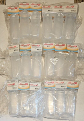 NUK First Essentials *36 Pack* 9 Oz Baby Bottles Lot 4M+ Silicone Clear Nipple
