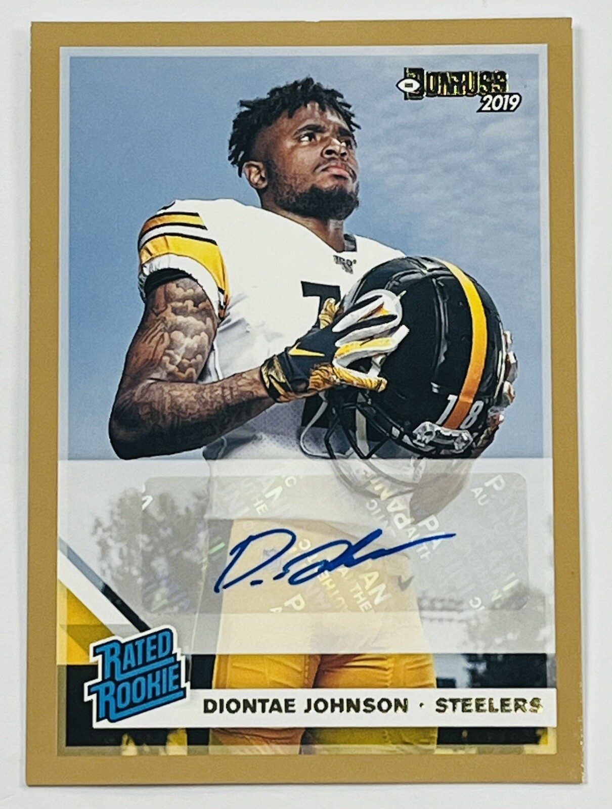 Diontae Johnson 2019 Donruss Rated Rookie Bronze Parallel Autograph