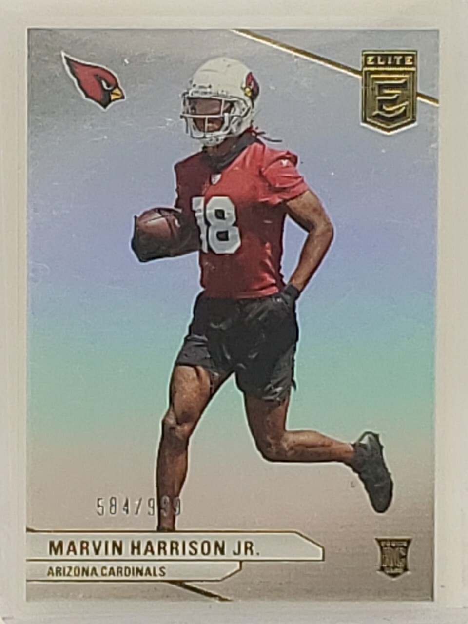 2024 Panini Donruss Elite Silver Holo Marvin Harrison Jr. Rookie /999 Cardinals