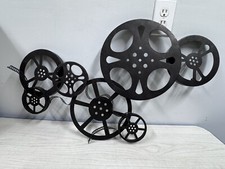 Large Cinema Theater Movie Wall Art Plaque Film Vintage Style 33" Wide