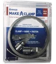 Breeze Make-A-Clamp Stainless Steel Hose Clamp Kit # 4000  Standard 8.5' Kit