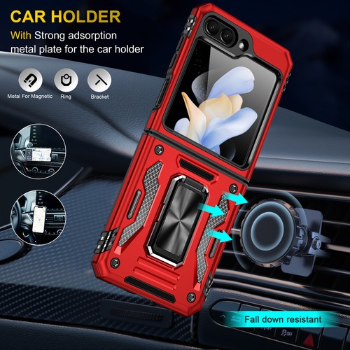 Funda con soporte de anillo magnético a prueba de golpes para Samsung Galaxy Z Flip 5 5G 2023 - Imagen 59 de 80