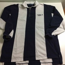 Vintage Ericsson Atlanta Logo Polo Rugby Shirt L Large 90s Cell Phone Comp Y2K
