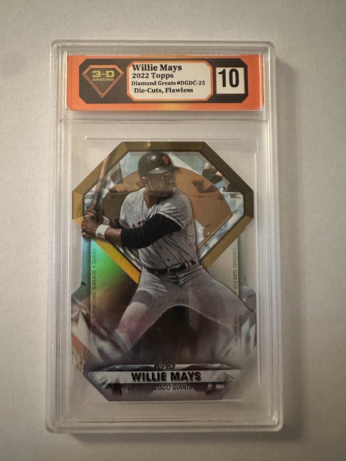 2022 Topps Series 1 Diamond Greats Die-Cut Willie Mays #DGDC-25 Baseball Card