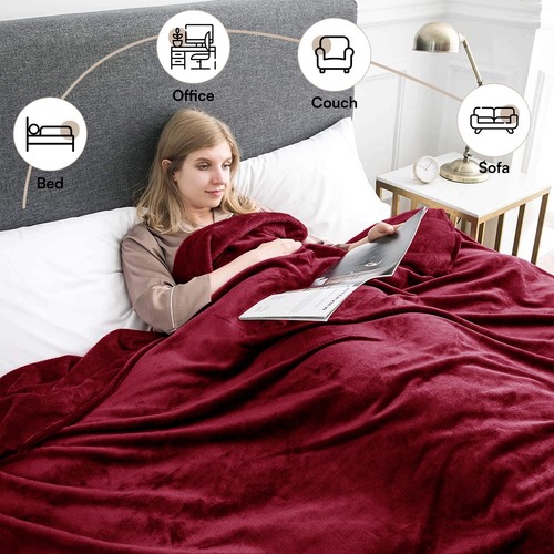 Summer Blanket for Night Sweats Lightweight Breathable Blanket Double Side - Picture 69 of 126