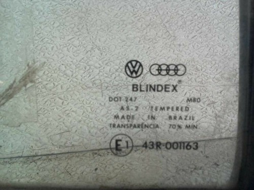 Vidrio de ventilación estacionario trasero para pasajeros para 87-93 Volkswagen Fox - Imagen 2 de 4