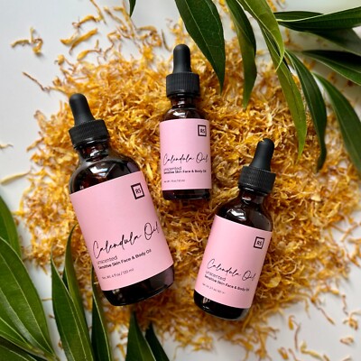 Calendula Infused Apricot Kernel Oil | Sensitive Skin | Acne Blemish Reduction