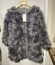 New!! Cherry Koko Soft Faux Fur Silver Grey Jacket Size M/l Bnwt