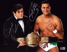 Alberto Del Rio Ricardo Rodriguez Signed 11x14 Photo BAS COA WWE Lucha Libre AAA