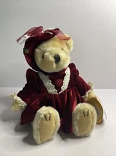 11" Pickford Pearl Bear of Wealth Brass Button Collectables Plush 1997 Jointed