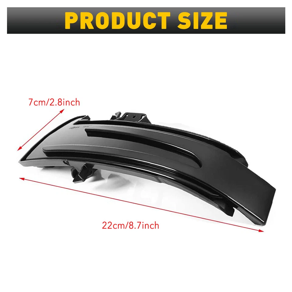 2X Luz LED de señal de giro de espejo lateral ámbar blanco para Mercedes Benz Clase GLK Foto 2 de 4