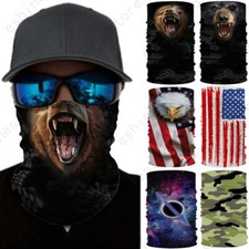 Unise Magic Scarf Color Skull Mask Cycling Hiking Headwear Camouflage NeckGaiter
