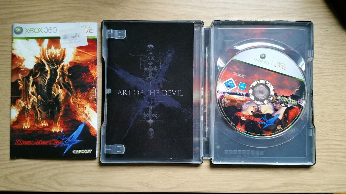 X-BOX 360 DEVIL MAY CRY 4 COLLECTORS STEEL BOOK EDITION - UK X-BOX 360 DEVIL MAY CRY 4 COLLECTORS STEEL BOOK EDITION - UK