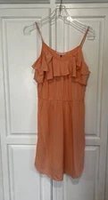 Rebecca Taylor Size 4 Sun Tank Dress 100% Silk Lined Mini Coastal Resort