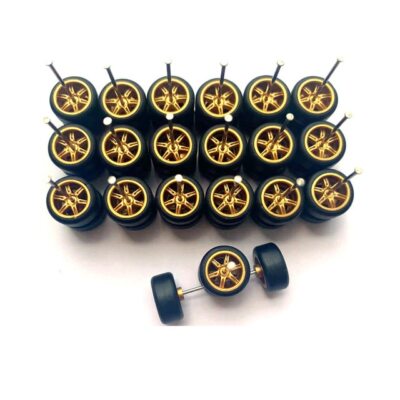 Hot Wheels 10 Sets NEW! Gold TE37 6 Spoke Rims & Real Rider Rubber ...