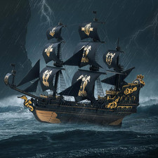 Puzzle 3D in Legno Nave, Modellismo Navale Legno Da Costruire Kit Adulti, Modell