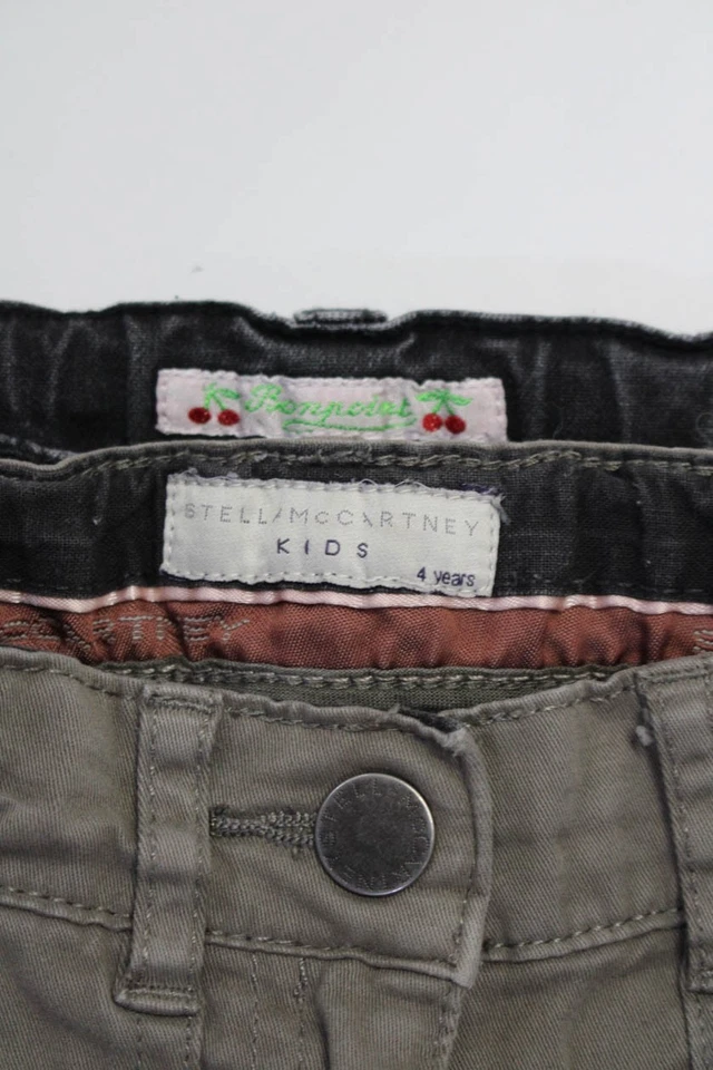 Pantalones de mezclilla ajustados de algodón verde talla 4 Stella McCartney Bonpoint para niñas lote 2 Foto 3 de 4