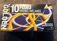 Golden Fluid Artist Acrylics, 30 ml Bottles, Set of 10 New Look