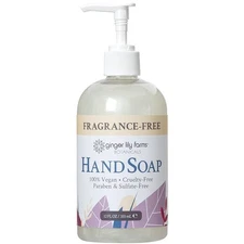 Ginger Lily Farms Vegan Hand Soap, Fragrance-Free, 12 fl oz, Cruelty-Free