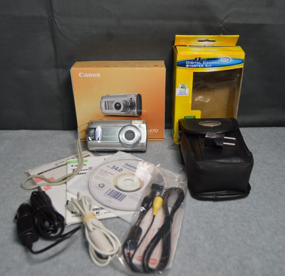 Canon PowerShot A470 7.1mp Digital Camera W/ Tripod/ Cleaning Case