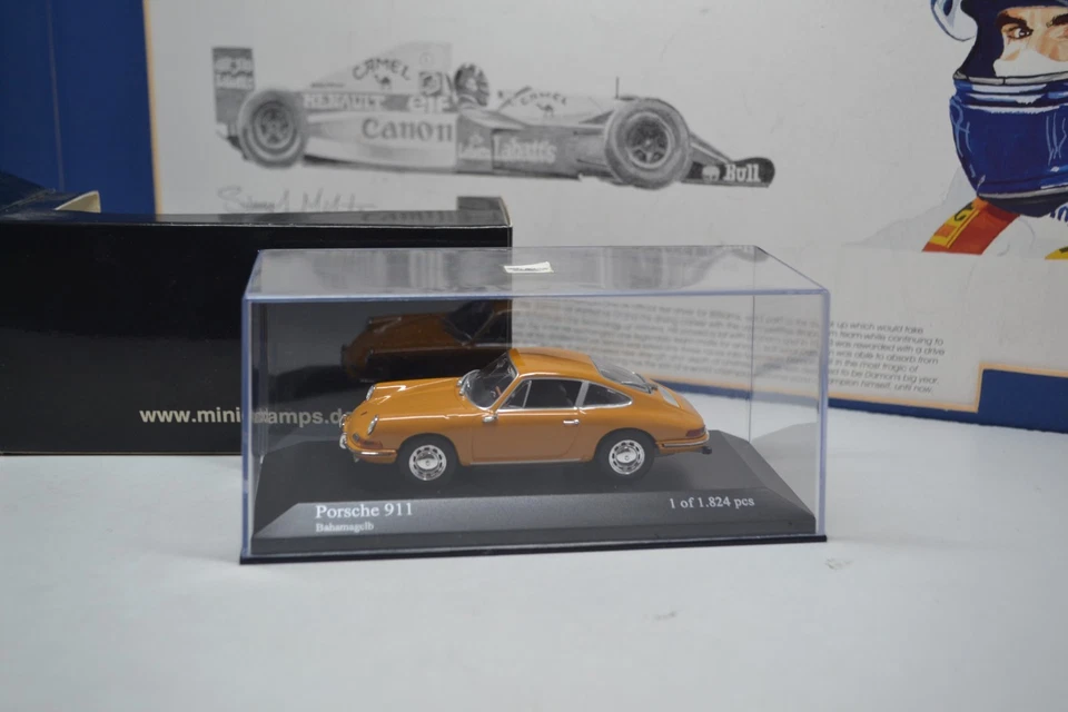 MINICHAMPS - 1964 PORSCHE 911 - YELLOW - 1/43 scale model car 430 067124 - Image 3 of 4