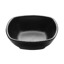 Elite Global Solutions JW1506-B Zen Black Square 9 Ounce Bowl - 6 / CS