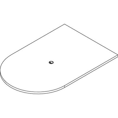 Lorell Prominence 2.0 Half-Racetrack Conference Tabletop (poc4872es)