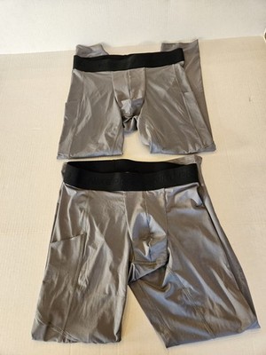 Nike Men's Pro Dri-Fit 3/4 Tights, Smoke Grey/Black Medium FB7950-084 (Lot of 2)