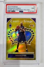 Shaquille O'Neal 2023-24 Panini Phoenix Court of the Kings Yellow /35 PSA 9