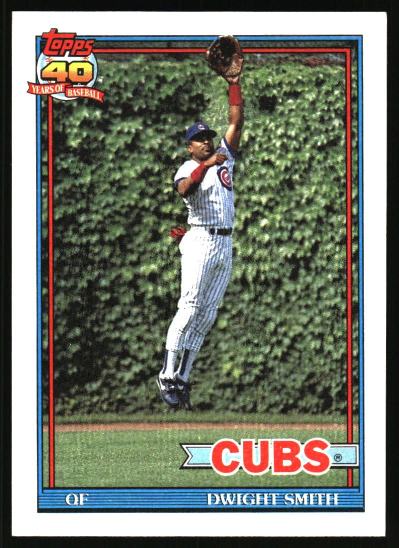 1991 Topps Baseball Dwight Smith #463 Chicago Cubs