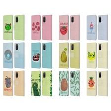 OFFICIAL PLANET CAT PUNS LEATHER BOOK WALLET CASE COVER FOR SAMSUNG PHONES 1