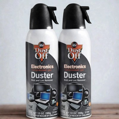 Dust-Off Electronics Compressed Air Duster 10 oz Cans   2 Pack | Free Shipping