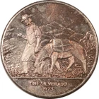 1973 WORLD MINT CORP. 1 OZ .999 SILVER ROUND "ONE SILVERADO" - TONED B.U.