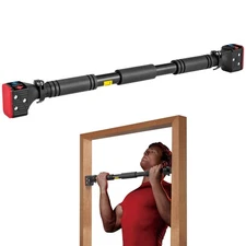 leikefitness Pull-Up Bar For Door Frame Chin Up Bar Upper Body Workout Adjust...
