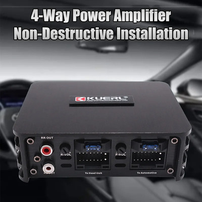Class AB 4*60W Car Power Amplifier Non-Destructive Installation DSP Car Audio Sp