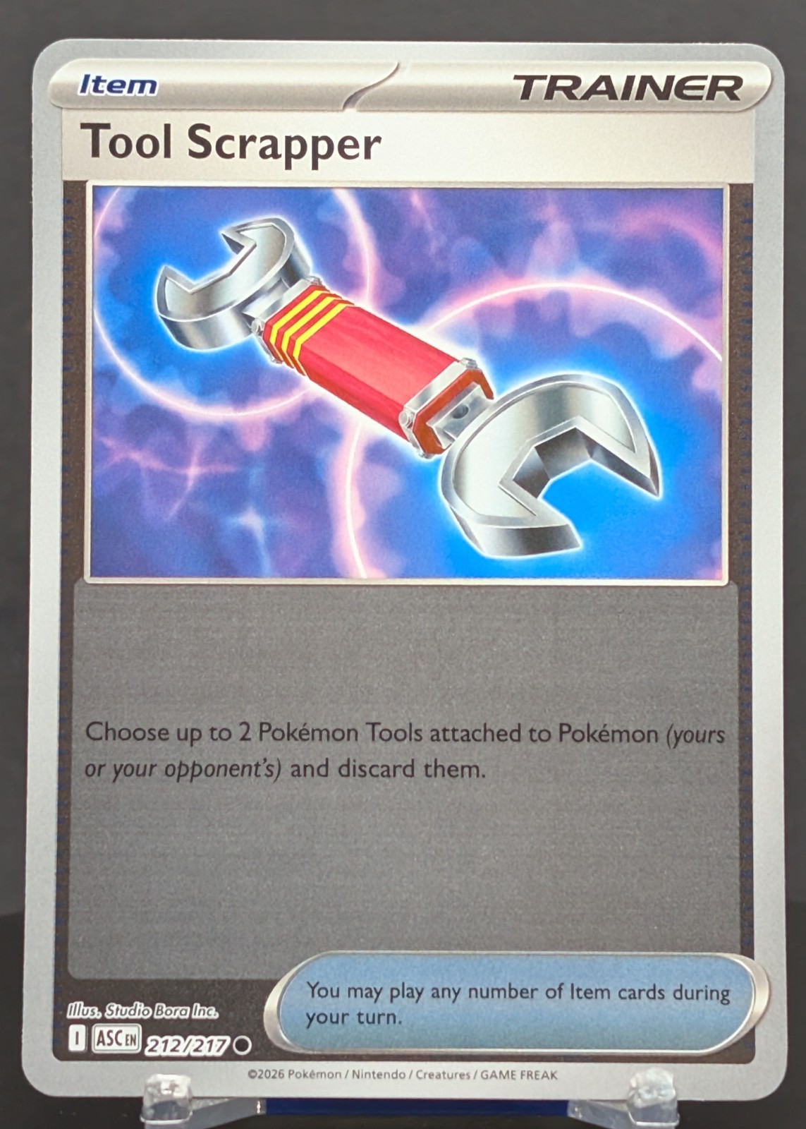 Pokemon Tool Scrapper #212/217 English Ascended Heroes Reverse Holo