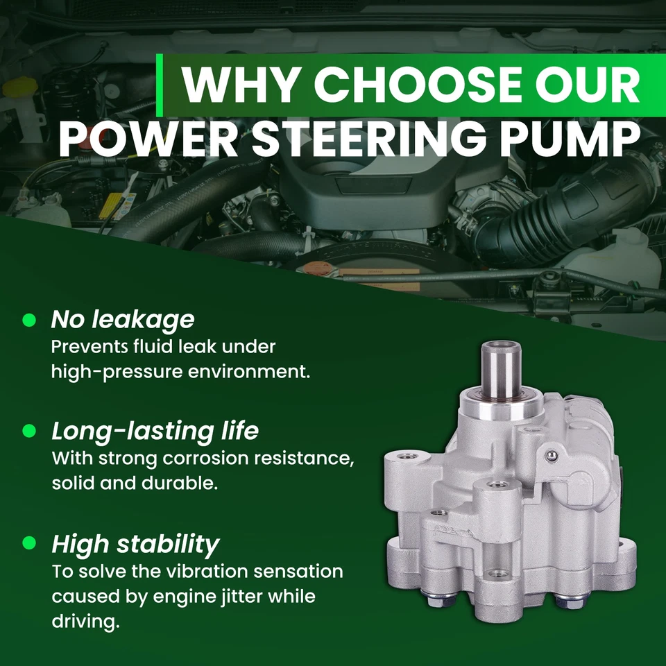 Bomba de dirección asistida apta para Chrysler Town & Country Voyager Dodge Caravan 01-07 Foto 4 de 4