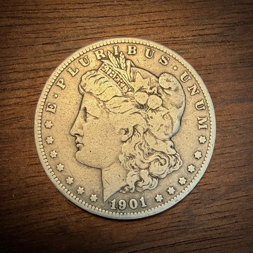 1901 S Morgan Silver Dollar - VF - Better Date!! Great coin - US 90% Silver