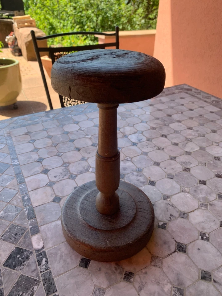 PORTE CHAPEAU ANCIEN EN BOIS ART POPULAIRE METIER - Photo 1/3