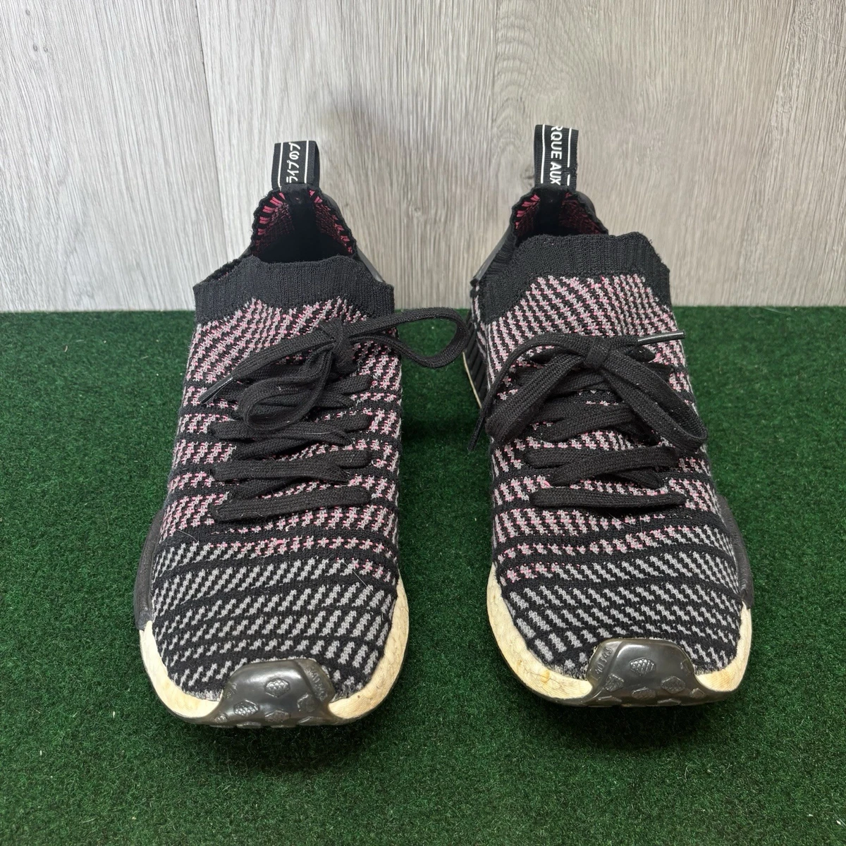 adidas NMD_R1 STLT Primeknit 'Black Pink Black for Sale | Authenticity  Guaranteed | eBay
