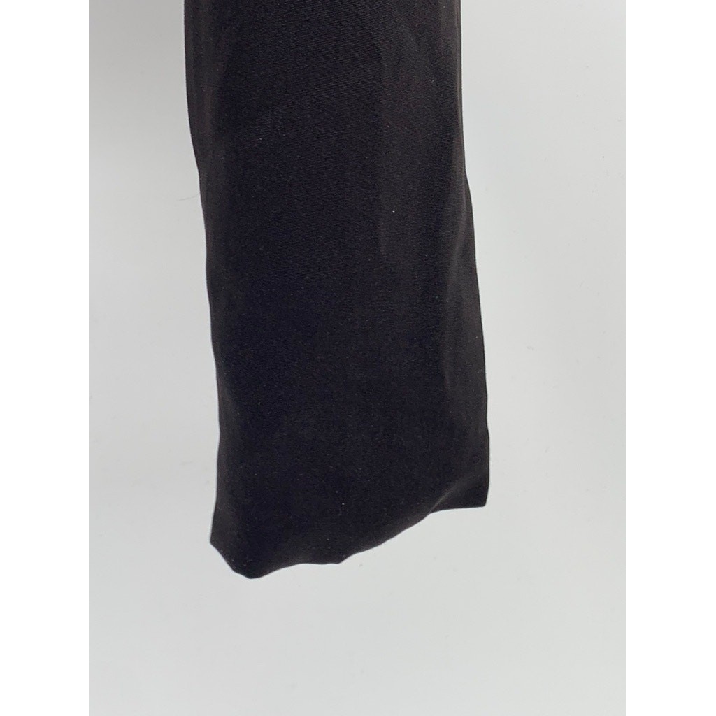 Women's Black Solid Single-Button Notch Collar Lo… - image 7