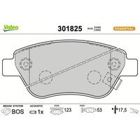Valeo 301825 Bremsbelagsatz FüR Opel Adam Corsa D S07 M13 Bremse BremsbeläGe