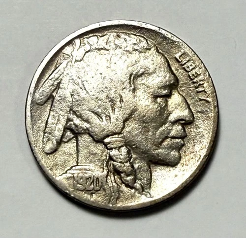 1920 D Buffalo Nickel, Better Date, Fine Details, $40 Value, Free Shipping